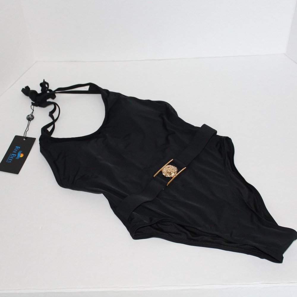 NWT Ree Bees Black Bathing Suit Small
